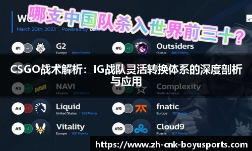 CSGO战术解析:IG战队灵活转换体系的深度剖析与应用